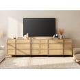 thumbnail image 5 of WAMPAT Modern 18-Drawers Dresser for Bedroom, Wooden Chest of Drawers with T-Shaped Wood Legs, Storage Cabinet and Closet Organizer for Bedroom, Hallway, Living Room, Oak, 5 of 11
