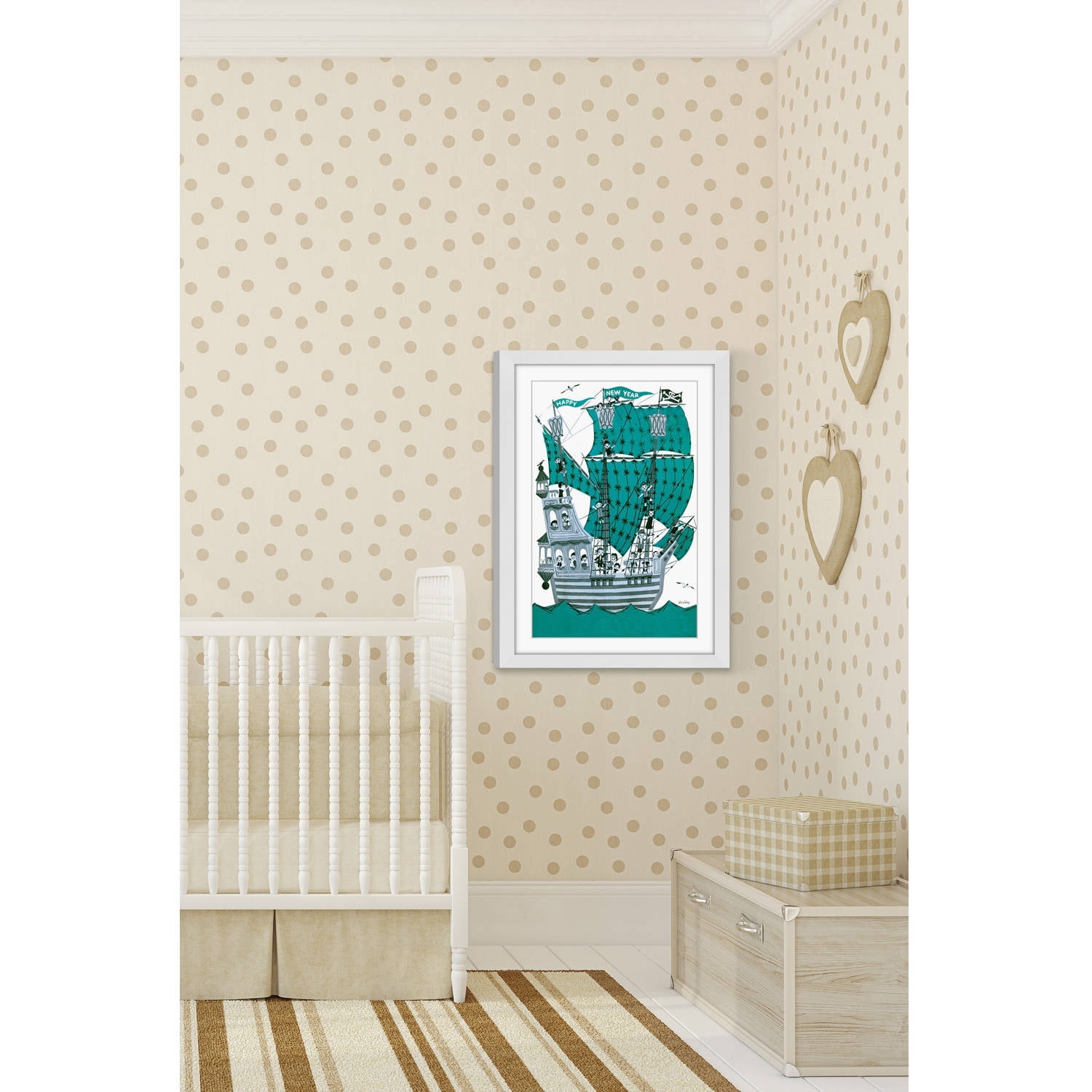 "Green Sails" Framed Painting Print
