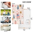 thumbnail image 6 of Yayeee 100% Cotton Hand Towels for Bathroom 16" x 28" Kitchen Towel, Blue Christmas Santa, 6 of 7