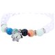 thumbnail image 1 of Pulsera de cuentas luminoso esmerilado transparente de cristal blanco de color natural de piedra colgante de joyería mamá pulsera mamá regalo, 1 of 8
