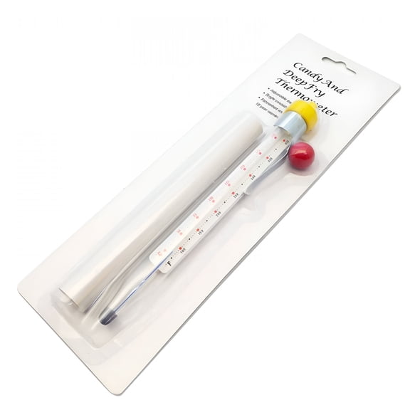 GJX Candy Thermometer,High-Temperature Resistant Glass Tube Candy Thermometer for Candy Making,Non-Toxic Mercury-Free Candy Thermometer with Pot Clip