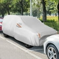 thumbnail image 4 of Costway 190" Car Cover for Automobiles Outdoor Full Cover with Cotton Lining Waterproof, 4 of 10