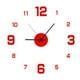 thumbnail image 2 of Kit de pegatinas para reloj de pared grande | Espejo acrílico de 40 cm y esfera de metal | Decoración abstracta para salón, oficina y tienda | Incluye manecillas y mecanismo de cuarzo, 2 of 4