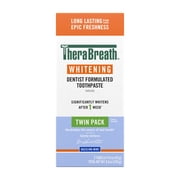 TheraBreath Whitening Toothpaste, Peroxide-Free & Anticavity, Dazzling Mint, 4 oz, 2-Pack