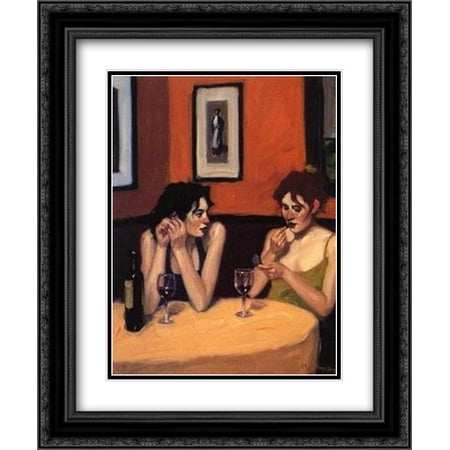 Last Minute Touches 2x Matted 15x18 Black Ornate Framed Art Print by Ed