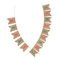 thumbnail image 5 of OUNONA Multi Color Burlap Christmas Banner Gar for Indoor Outdoor Rustic Holiday Decoration, 5 of 8
