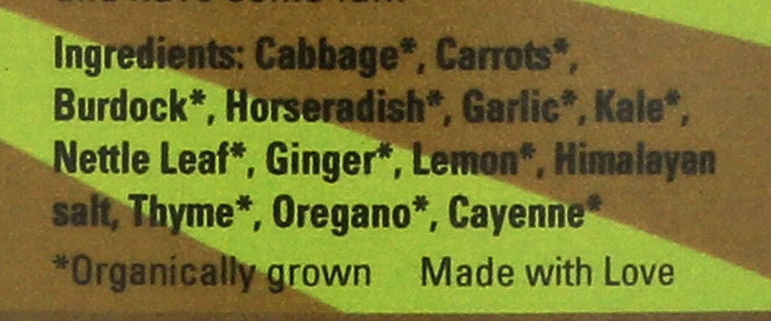 Pickled Planet Organic I Boost Herbal Sauerkraut, 16 Ounce -- 6 per case.