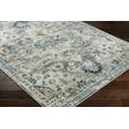 thumbnail image 6 of Hauteloom Cabacungan Traditional Medallion Living Room Bedroom Area Rug - Machine Washable Distressed Carpet - Bohemian Oriental - Easy to Clean - Blue, Grey, Beige - 5'3" x 7', 6 of 20