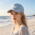 thumbnail image 3 of 2026 Marine Life Printed Baseball Cap, Ocean Creatures Embroidery Cap, Garden Morning Baseball Cap,Adjustable Lightweight Casual Soft Cotton Sun Hat for Women, 3 of 7