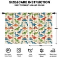 thumbnail image 2 of Blackout Kids Curtains,Beige Colorful Dinosaur Pattern Childrens Insulated Curtains Set Of 2,Bedroom Essentials,Toddler Room Decor 42"x54", 2 of 5