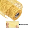 thumbnail image 3 of Uxcell PP Burlap Mesh Decorative Wrapping Ribbon 1 Roll Gold, 3 of 5