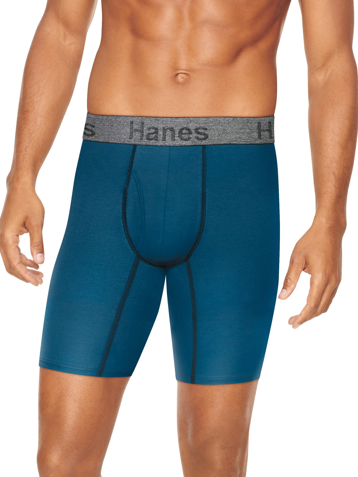 Hanes Men/'s Comfort Flex Fit Lightweight Mesh Long Leg Boxer Brief 3-Pack