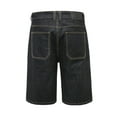 thumbnail image 5 of Victorious Men's Essential Baggy Fit Denim Shorts DS2098 RAWBLACK Size 32, 5 of 5
