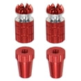 thumbnail image 2 of 2set Aluminum RC Transmitter Stick Ends Controller Thumb Rocker M3 Thread for TX Futaba / / Red & Blue, 2 of 8