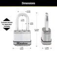 thumbnail image 3 of Candado Master Lock Acero Laminado Magnum 1-3/4 Pulgadas de Ancho, 3 of 7
