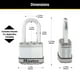 thumbnail image 3 of Candado Master Lock Acero Laminado Magnum 1-3/4 Pulgadas de Ancho, 3 of 7