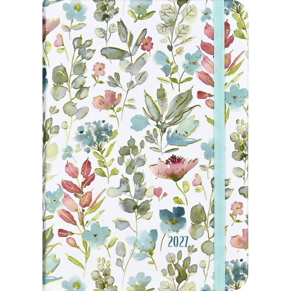 2027 Floral Watercolor Weekly Planner (16 Months, Sept 2026 to Dec 2027), (Paperback)