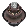 thumbnail image 4 of Fuente de agua LED de sobremesa para interior, cascada, ligera, duradera, elegante, silenciosa, para interior, enchufe amarillo de EE. UU., 110V, 4 of 14
