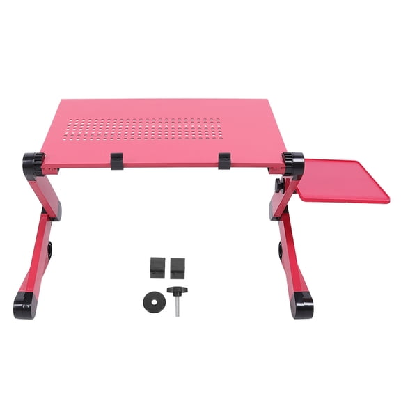 Computer Table, Foldable Lap Table, Table, Modern Style Lap Table For Bed Chair  Black,Rose Red