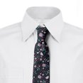 thumbnail image 2 of Floral Necktie, Spring Style Flowers Print, Dress Tie, 3.7", Multicolor, by Ambesonne, 2 of 3