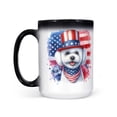 thumbnail image 2 of Patriotic Bichon Frise Celebrates 4th of July Heat Color Changing Mug Bichons Dog Lovers Gifts Idea Magic Coffee Mug - 02009, 2 of 4