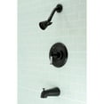 thumbnail image 3 of Kingston Brass KB6630CKL Kaiser Single-Handle Tub and Shower Faucet, Matte Black, 3 of 5