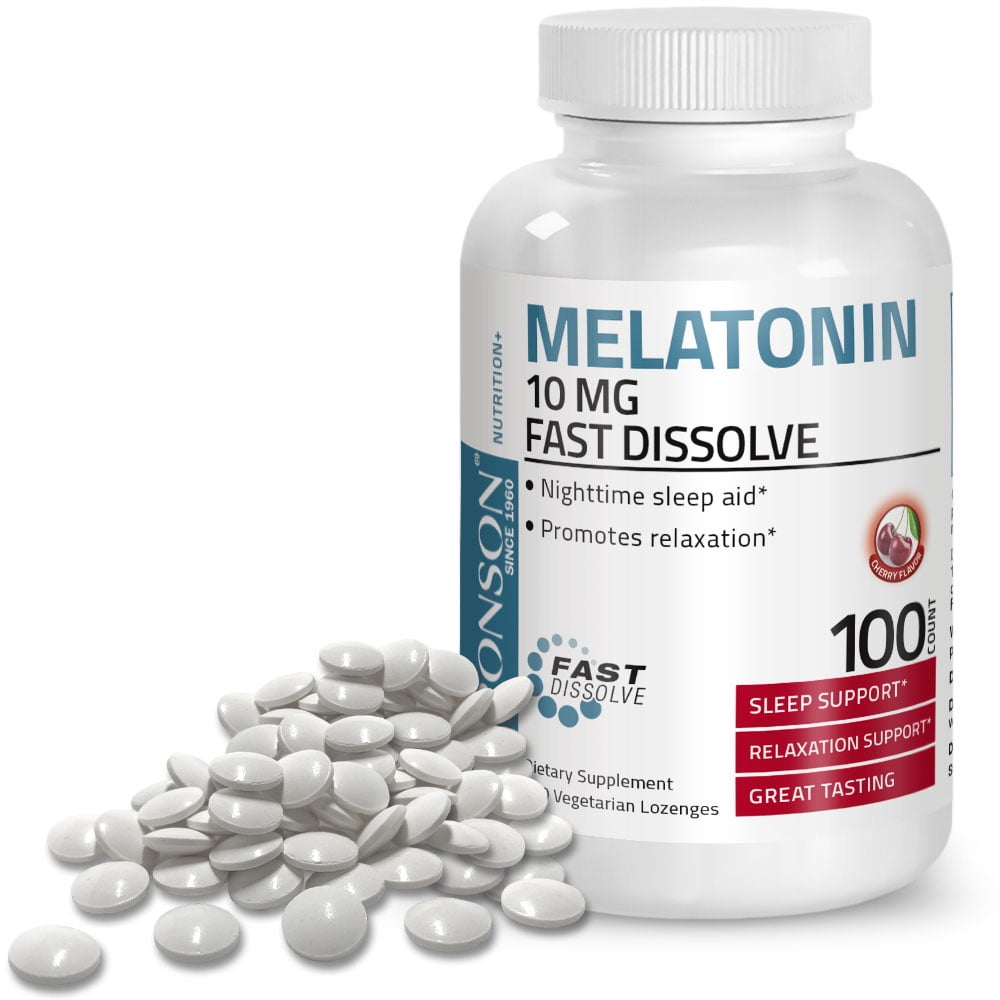 Puritan's Pride Melatonin 10 mg Sleep aid Insomnia Relax Sleep Pill 120 Ct 3 