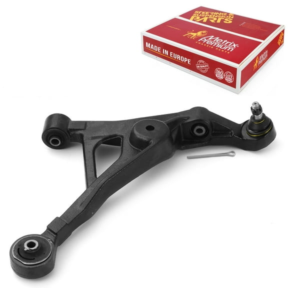 Metrix Premium Chassis Parts - Front Right Lower Control Arm w Ball Joint & Bushing Assembly Fits 01-06 Chrysler Cirrus, Sebring, 95-06 Dodge Stratus, 96-00 Plymouth Breeze, RK7427 Made in Europe