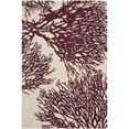 thumbnail image 6 of SAFAVIEH Bella Pascal Floral Coral Wool Area Rug, Beige/Purple, 5' x 5' Round, 6 of 9