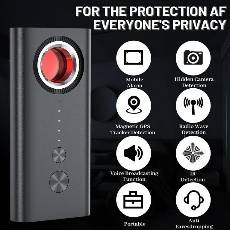 Hidden Camera Detector Anti Spy Detector GPS Tracker Detector Listening  Device Detector