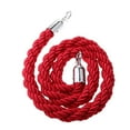 thumbnail image 4 of jinwen 1.5m Queue Rope Velvet Rope Line Barrier Queue Divider Crowd Control 6 Color Red, 4 of 9