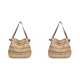 thumbnail image 1 of Bolso Mano Paja para Mujer Colo Stripe Summer Beach Bag Hombro Tejido (Caqui) Rojo, 1 of 5