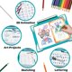 thumbnail image 4 of Bloc de dibujo Crayola Light Up Teal con lápiz y 22 hojas para más de 6, 4 of 7