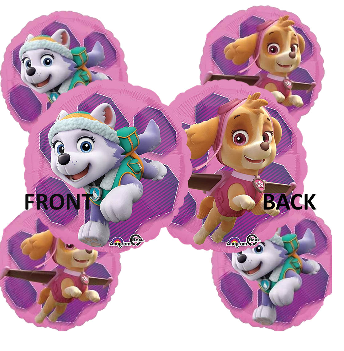 Paw Patrol Balloons Bundle Birthday Party - 5 Balloons