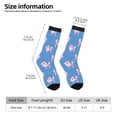 thumbnail image 2 of Balery Cute Poodle Dog Calcetas Largas con Estampado para Hombre y Mujer – Suaves y Transpirables, Talla Única (US 5-11), 2 of 6