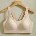 thumbnail image 2 of Women's Wireless Seamless Back-Smoothing Bra with Crossover Straps Lift Enhancement No-Clasp Pull-On Design for Daily Wear Lingerie, 2 of 6