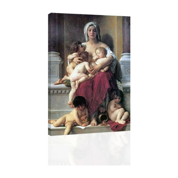 Bouguereau- Charity - Canvas OR Print Wall Art