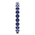 thumbnail image 4 of 1.2 ctw Wedding Band for Women - 18K White Gold Simulated Tanzanite Stackable Eternity Ring, 4 of 6