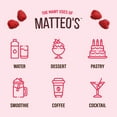 thumbnail image 3 of Matteo's Sugar Free Fruit Flavoring Syrup, Raspberry, Delicious Coffee Syrup, 0 Calories, 0 Sugar, Keto Friendly (750mL, Single Bottle), 3 of 5