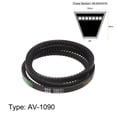 thumbnail image 2 of Unique Bargains 1090mm Inner Girth 10mm Width Cogged V Belts, Neoprene Rubber, for Power Transmission, 2 of 6