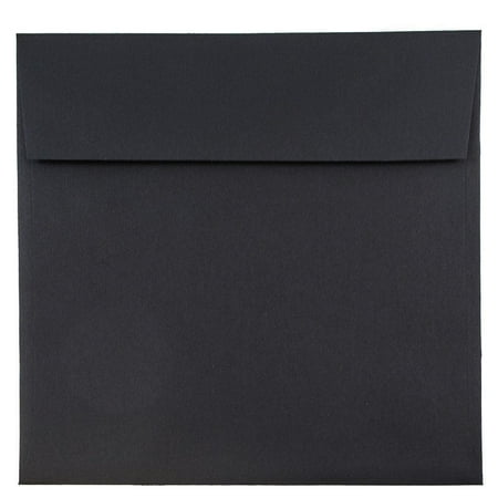UPC: 0609465305127 | JAM 8.5 x 8.5 Square Envelopes  Black Linen  1000/Carton