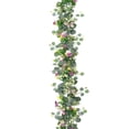 thumbnail image 3 of 5.68 FT Artificial Daisy Garland with 3D Butterfly, Hanging Fake Flowers Greenery Eucalyptus Garland Floral Vines for Wedding Table Home Room Spring Summer Decor(Butterfly Eucalyptus, 1PCS), 3 of 8