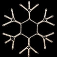 thumbnail image 2 of Novelty Lights 36 Inch Warm White LED Snowflake Lights with 5-Ft Power Cord and Hanging Ring, Durable Frame for Windows, Doors, Porches, Trees, 2 of 2