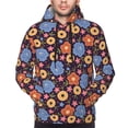 thumbnail image 4 of Hoodies for Men - hand drawn flowers_A Long Sleeve Comfrt Men'S Fashion Hoodies & Sweatshirts, Sweatshirts for Men Hoodies Pullover Clothing Clothes with Pouch, 4 of 7