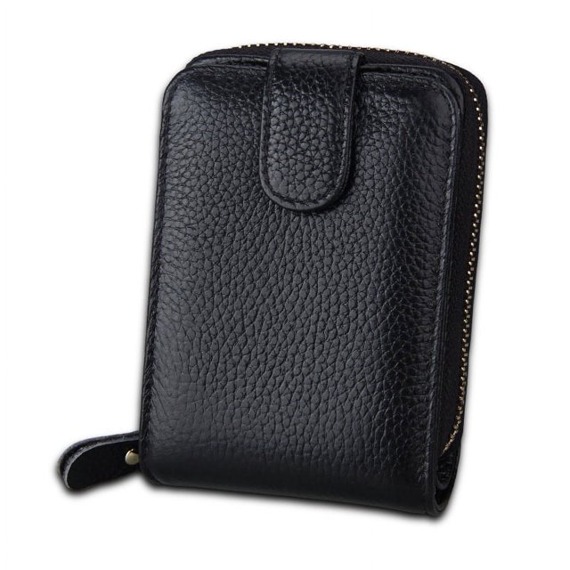 Tarjetero multifunción para carnet de conducir de hombre, tarjetero de piel con rfid, tarjetero para mujer