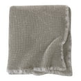 thumbnail image 2 of Brielle Home Darren Cotton Waffle Blanket, 2 of 4