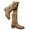 Khaki, variant on UngA Women Boot Slip-on Flat Chelsea Boots Women Ladies Fall Slip On Wide Mid-Calf Boots for Women Khaki,Size 6