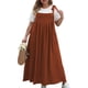 thumbnail image 1 of Vestido de Verano para Mujer, Talla Grande, Informal, Sin Mangas, con Tirantes Finos, para Playa Caqui XL, 1 of 7