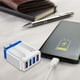 thumbnail image 2 of Cargador de pared para teléfonos móviles - Alimentación USB, protección contra sobrecorriente, fácil instalación, para dispositivos inteligentes de uso doméstico o en la oficina, 2 of 7