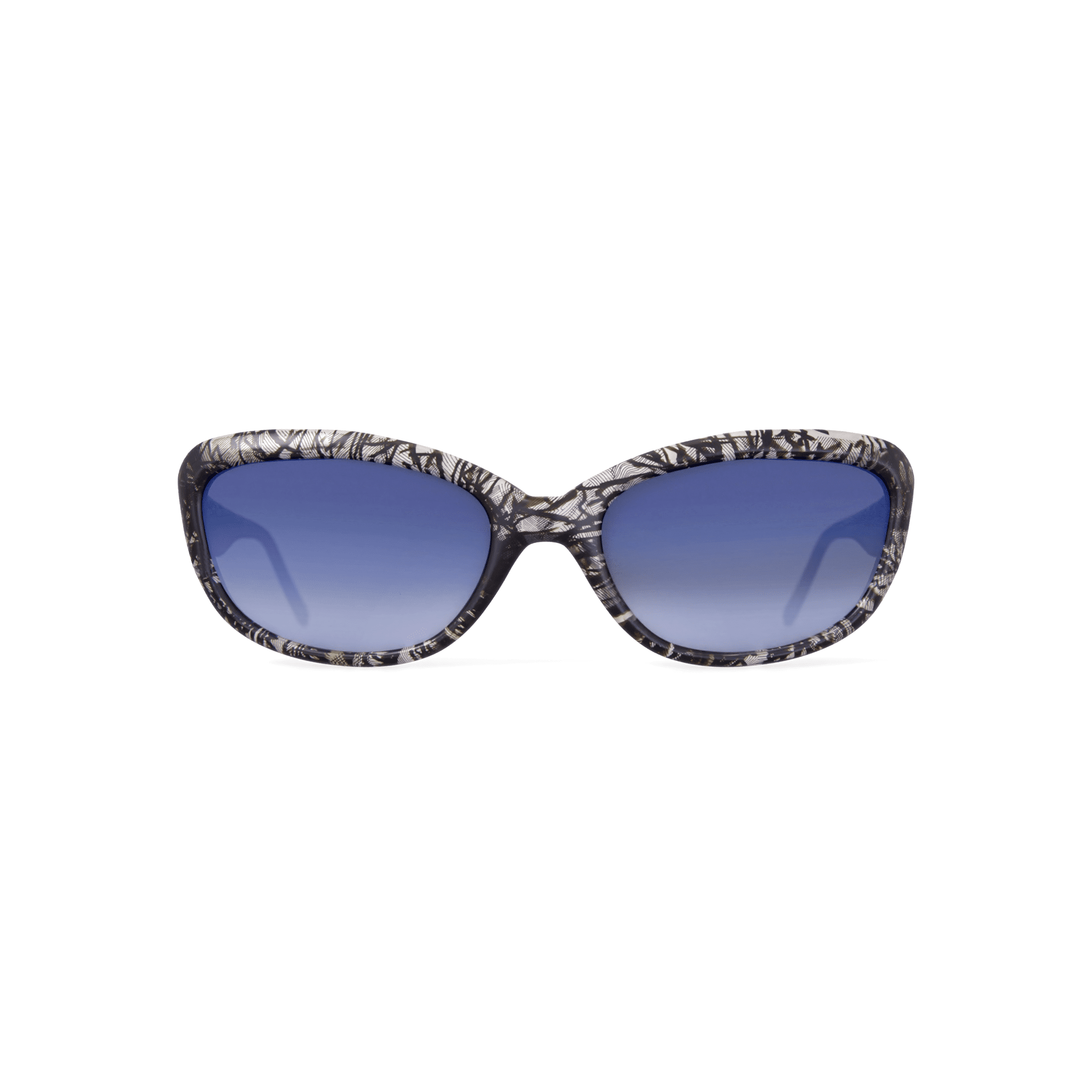 Solvari Bonita Sunglasses Black Gradient Swarovski Crystal Flower 56-14-135 Solvari Women main image 3